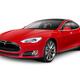Tesla Model S red luxury electric car... (thumbnail)