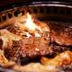 Meat on grill at Japanese restaurant... (thumbnail)