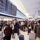 People at arrivals of Narita International airport Japan... (thumbnail)
