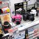 Pentax cameras on store display... (thumbnail)