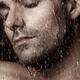 Sensual portrait of man face under pouring water... (thumbnail)