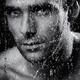 Man face wet from water running down it Black and white... (thumbnail)