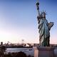 Statue of Liberty and Rainbow bridge in Odaiba Tokyo... (thumbnail)