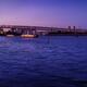Panorama of the Rainbow bridge at sunset in Tokyo... (thumbnail)