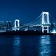 Tokyo Rainbow bridge at night toned in blue... (thumbnail)
