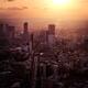 Aerial sunset scenery of Shibuya Tokyo... (thumbnail)