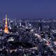 Artistic aerial scenery of Tokyo Tower and cityscape at night... (thumbnail)