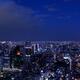 Panoramic nighttime scenery of Tokyo tower in cityscape... (thumbnail)