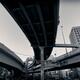 Abstract elevated highway interchange black and white... (thumbnail)