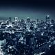 Panoramic city scenery of Tokyo and Tokyo tower Black and white... (thumbnail)