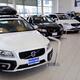 Volvo cars at auto dealer... (thumbnail)