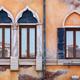 Old arched windows of Venetian house... (thumbnail)