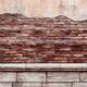 Old grungy brick wall with peeled stucco... (thumbnail)