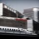 Shinkansen high speed bullet train with Tokyo in background... (thumbnail)
