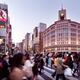 People crossing street in Ginza Wako Department Store... (thumbnail)