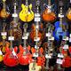 Hollow-body electric guitars in store... (thumbnail)