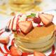 Pancakes with icecream and strawberries... (thumbnail)