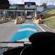 Bus at toll highway entrance in Japan... (thumbnail)