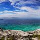 Georgian Bay rocky beach panorama at Bruce Peninsula Ontario Canada... (thumbnail)