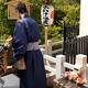 Japanese man at Jishu Jinja shrine of love and marriage at Kiyomizu-de... (thumbnail)