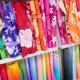 Bright fabrics with colorful patterns... (thumbnail)