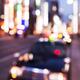 Abstract blurred city scenery of taxi cab in Tokyo... (thumbnail)