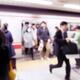 People getting off subway train in Tokyo Abstract concept... (thumbnail)