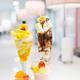 Parfaits on cafe table... (thumbnail)