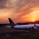 United Airlines airplane taking off at airport... (thumbnail)