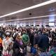 Crowded with people Toronto Pearson airport arrivals... (thumbnail)