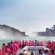 Panoramic scenery of people on a boat ride at Niagara Falls... (thumbnail)