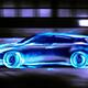 Car burning in blue flames racing in a tunnel... (thumbnail)