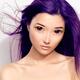 Young asian woman anime style beauty portrait with purple hair... (thumbnail)