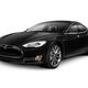 Black Tesla Model S red luxury electric car... (thumbnail)