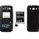 Android phone with rear cover removed and parts taken out... (thumbnail)