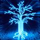 Glowing digital tree circuits conceptual illustration... (thumbnail)
