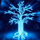 Glowing digital tree circuits concept... (thumbnail)