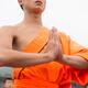 Shaolin Kung Fu student with folded hands in China... (thumbnail)
