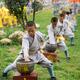 Young Shaolin Kung Fu students conditioning their fists... (thumbnail)