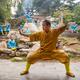 Shaolin martial arts school instructor and students practicing Qi Gong... (thumbnail)