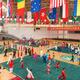 Martial artsts practicing on stage at Zhengzhou Shaolin Wushu festival... (thumbnail)