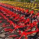 Rental bikes at Xi'an city wall China... (thumbnail)