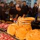 Kebabs and Nang bread at Muslim food night market in Xian... (thumbnail)