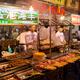 Kebab stand at Muslim food night market in Xian... (thumbnail)