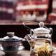 Blooming tea teapot at traditional tea house in Shanghai old town... (thumbnail)