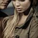 Dramatic closeup romantic portrait of a couple Black and white... (thumbnail)