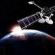 Communication satellite in space above Earth. Starlink internet concep... (thumbnail)
