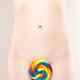 Naked Woman with a Colorful Lollipop... (thumbnail)