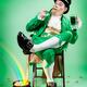 Leprechaun with mug of green beer and pot of gold... (thumbnail)