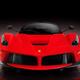 Ferrari F150 LaFerrari supercar sports car front view on black... (thumbnail)